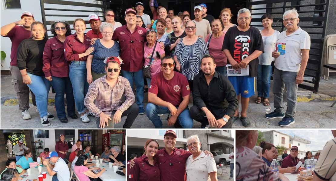 Escucha y convive el Presidente del Congreso con familias de Reynosa, manteniendo su trabajo en territorio