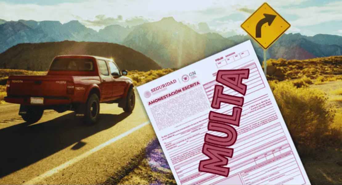 La multa de casi 3 mil pesos para algunas camionetas en carreteras