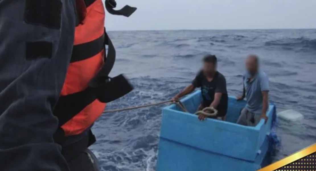 Sobre una hielera: Rescatan a pescadores que pasaron cinco días en altamar